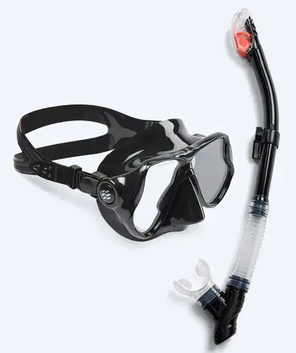 Zestaw do snorkelingu Hudson Full-dry w kolorze czarnym